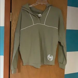 Pink Victoria’s Secret half zip sweatshirt S